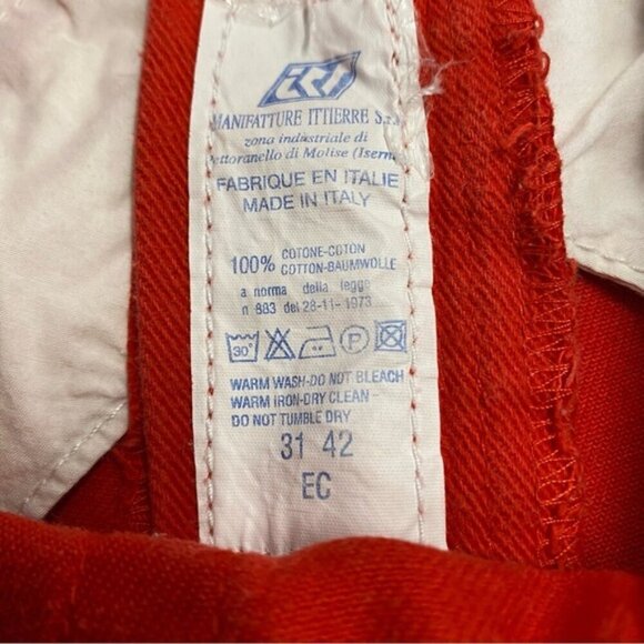 Number One Trussardi Vintage Bright Red Jeans - Picture 7 of 8